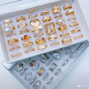 20 Pcs Ring Silver And Gold
